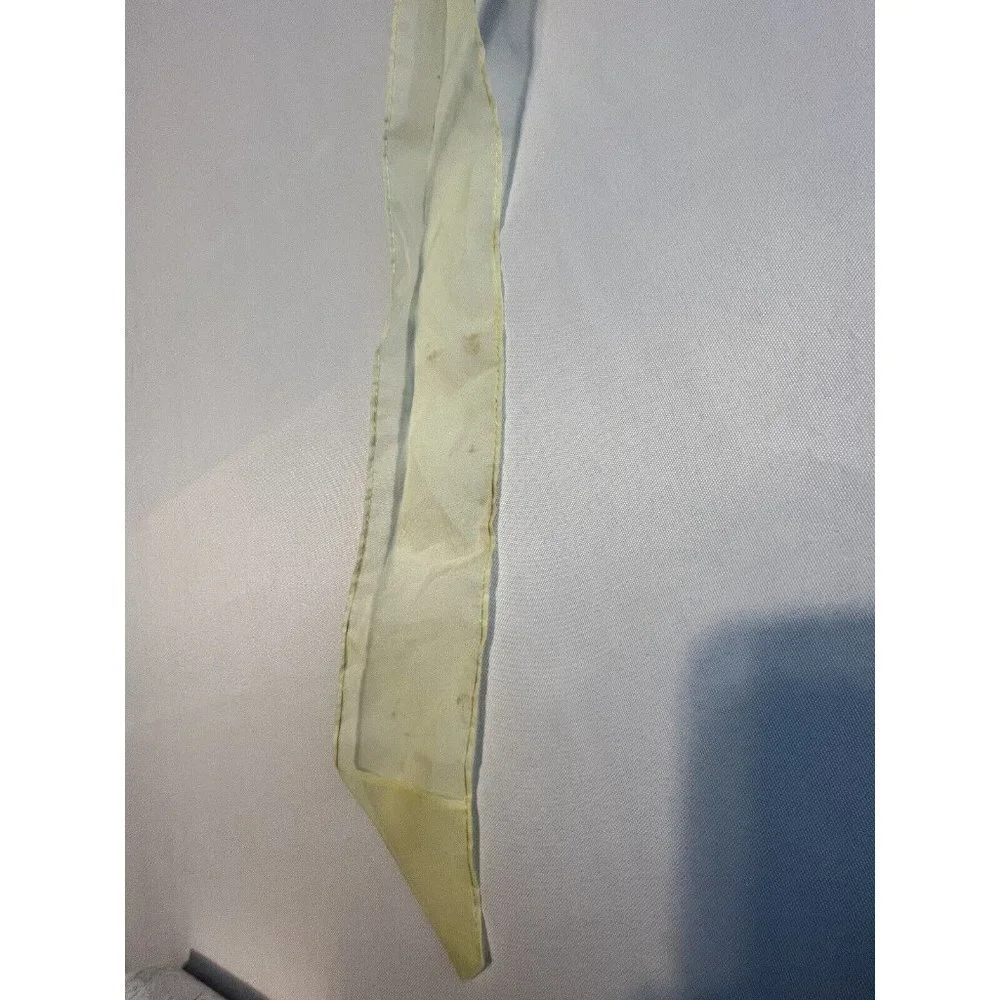 FEMENINE FLIRTY NWT *READ* Vintage Apron Organza SHEER YELLOW Dacron Fairwoven - Picture 9 of 11